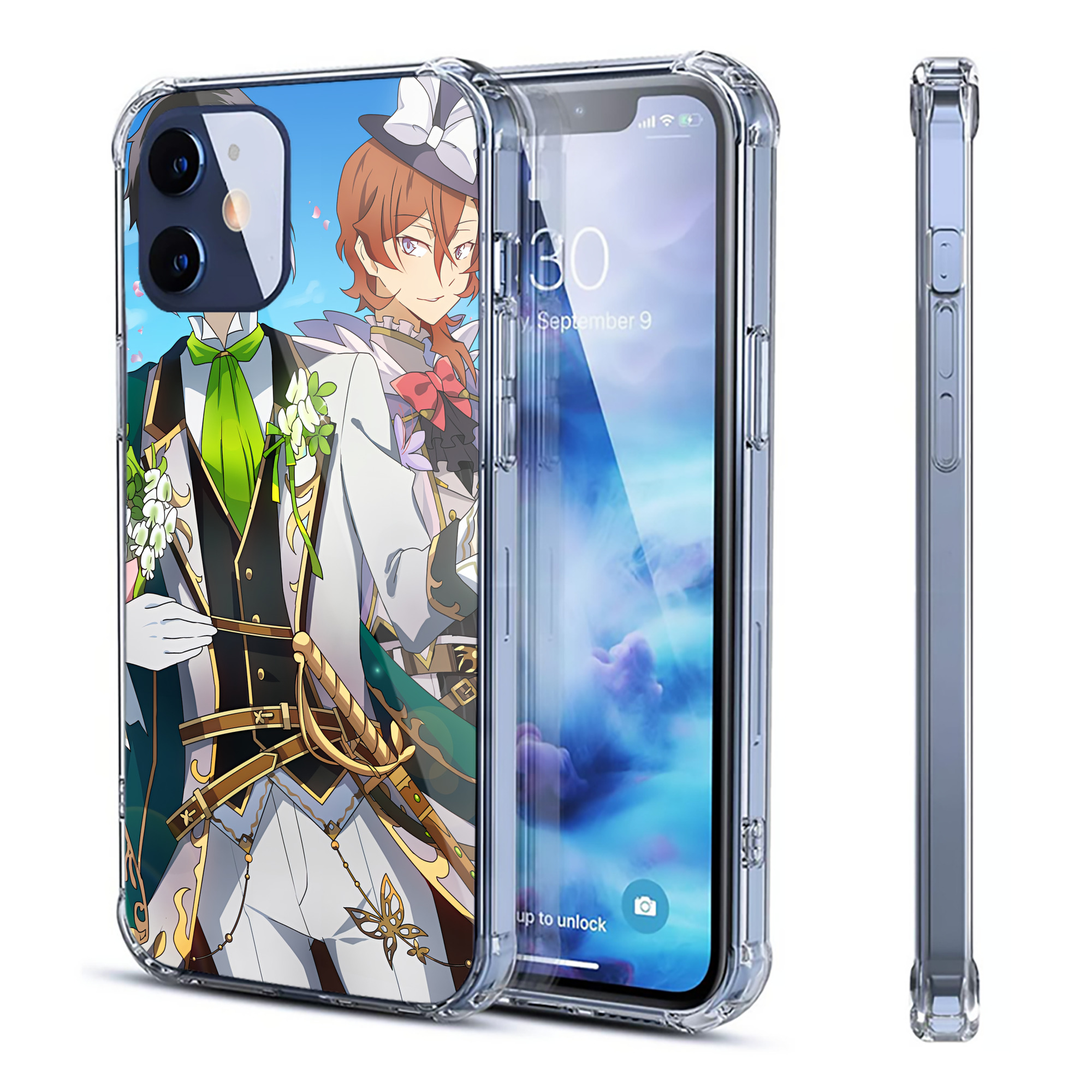 （画像用） 文豪ストレイドッグス Bungo Stray Dogs 【iPhone 12シリーズ対応】透明スマホケース（クリアソフトケース）